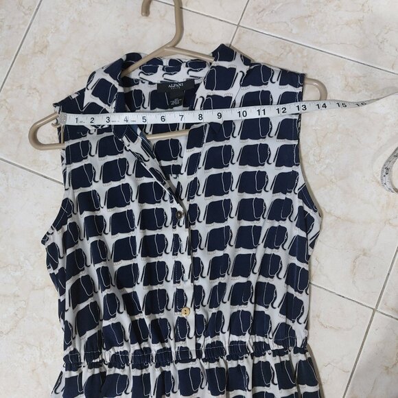 Alfani Elephant Print Dress 6P Great Summer Sleeveless Dress - Picture 4 of 10